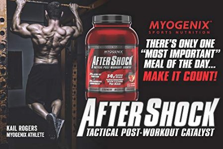 Myogenix Aftershock Tactical Post Workout, Unlimited Muscle Growth | Anabolic Whey Protein | Mass Building Carbohydrates | Amino Stack Creatine And G