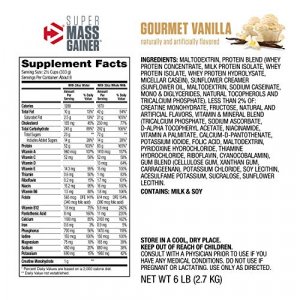 Dymatize Super Mass Gainer Protein Powder, 1280 Calories & 52G Protein, Gain Strength & Size Quickly, 10.7G Bcaas, Mixes Easily, Tastes Delicious, Go