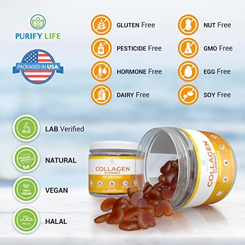 Purify Life Marine Collagen & Vegan Collagen Bundle, Gummies Vitamins For  Hair Skin And Nails Health, Anti-Aging (90 Chews), Joint Care Vitamin, Pore  - Imported Products from USA - iBhejo