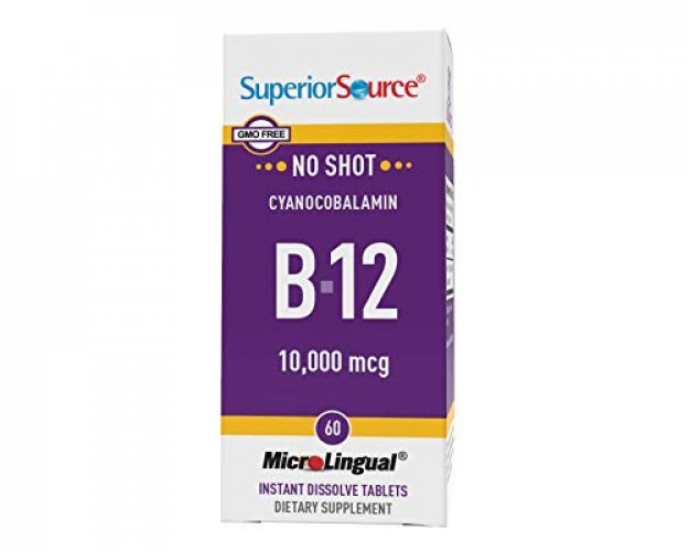 Superior Source No Shot Vitamin B12 Cyanocobalamin 10000 Mcg, Quick