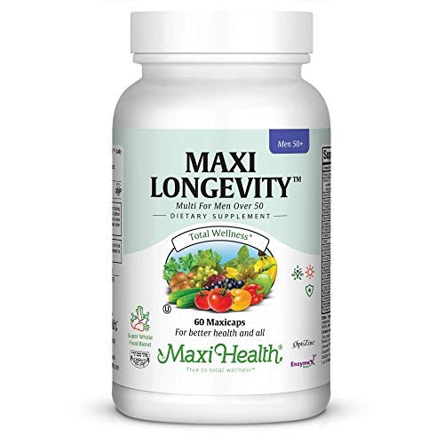 Maxi Health Longevity Multivitamins & Minerals Supplement For Men