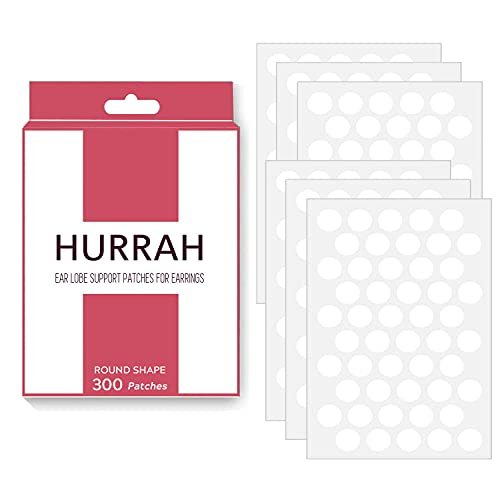 Hurrah Ear Lobe Support Patches For Earrings Comfortable Support