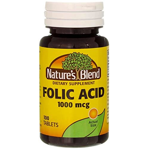 Swanson Nature'S Blend Folic Acid 1000 Mcg 100 Tablets - Imported ...