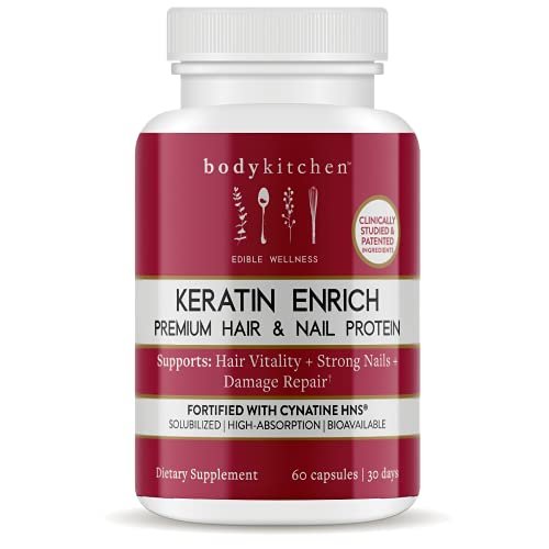 Body Kitchen, Keratin Enrich, Hair And Nails Supplement, Supports ...