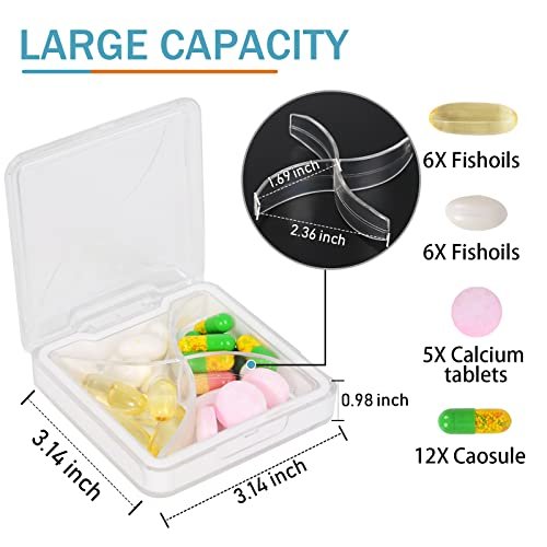 Travel Pill Organizer Moisture Proof Pills Box for Pocket Purse Daily Pill  Case Portable Medicine Vitamin Holder Container - AliExpress