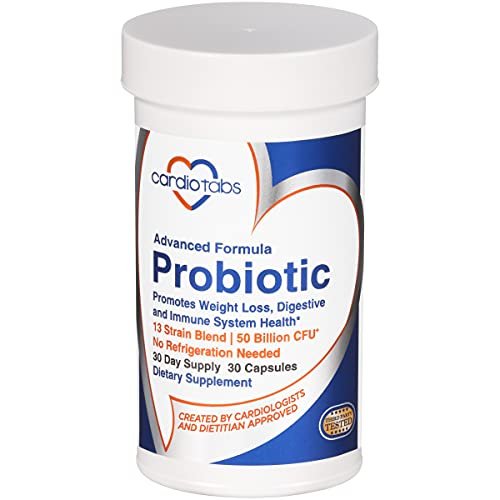 Cardiotabs Advanced Probiotic W/ 50 Billion Cfu Per Serving, Shelf Stable,  Men'S And Women'S Probiotic Supplement To Stay Fit, 30 Capsules - Imported  Products from USA - iBhejo