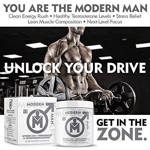 Modern Man V3 Thermogenic Fat Burner For Men Boost Focus