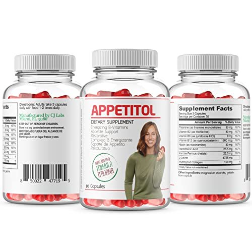 Cj Labs Appetitol AppetiteWeight Gain Capsules Natural Appetite And