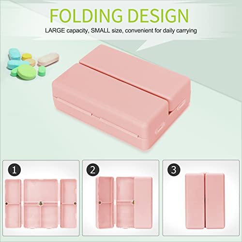 Pill Planner To Separate Pills, 7 Compartments For Travel Purse