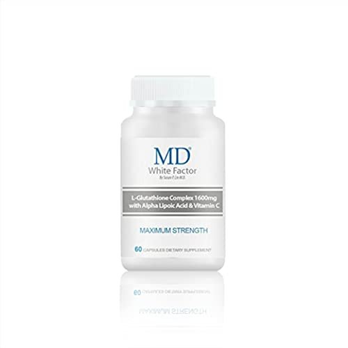 Md White Factor - Glutathione Supplement With Effective Antioxidants,  Vitamin C & Lipoic Acid