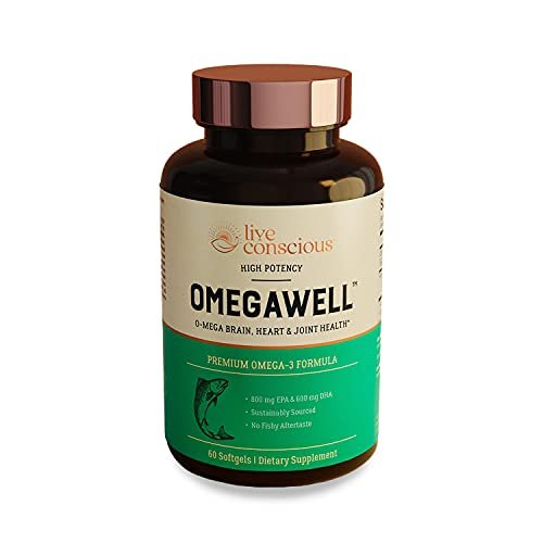 Omegawell Fish Oil Heart, Brain, And Joint Support 800 Mg Epa 600 Mg