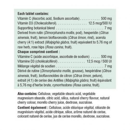 Jamieson Vitamin C + D Chewable, 75 Tabs Imported Products from USA