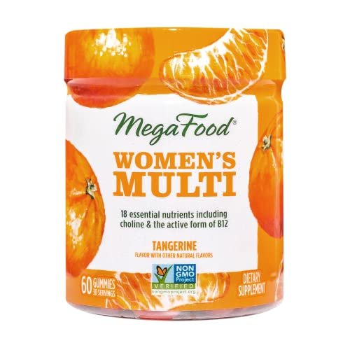 MegaFood Women's Multi - Multivitamin for Women - Gummy Vitamins - Vitamin  C, Vitamin D, Zinc, Vitamin B12 & Choline - Immune Support & Bone Health 