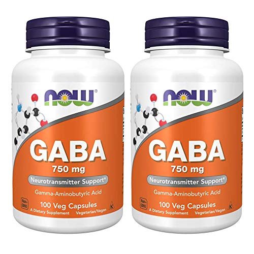 Now Gaba 750Mg 100 Vcaps 2Pack Imported Products from USA