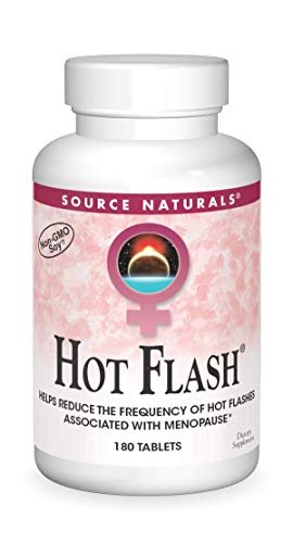 Source Naturals Hot Flash - Helps Reduce The Frequency Of Hot Flashes  Associated With Menopause, Non-Gmo Soy - 180 Tablets - 60 Day Supply -  Imported Products from USA - iBhejo