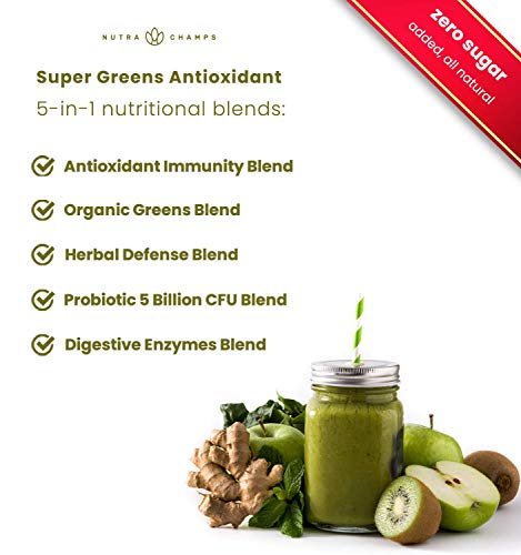 Amazing Super Greens Powder | Non-GMO Premium Superfood | Vegan Friendly