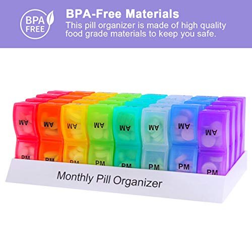 Monthly Pill Organizer - Am/Pm Daily Pill Organizer 32