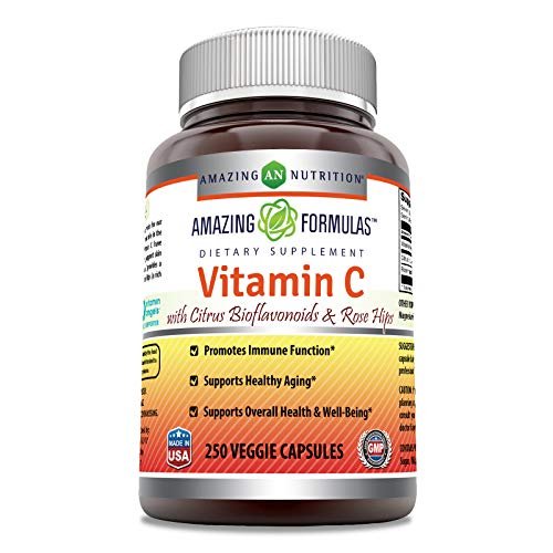 Amazing Formulas Vitamin C (Ascorbic Acid) - 1000Mg With Rose Hips ...