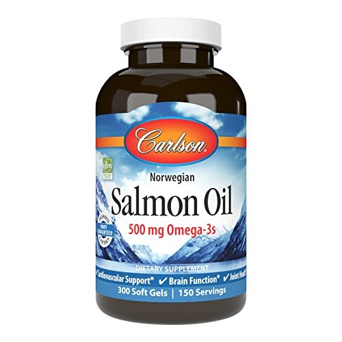Carlson Norwegian Salmon Oil, 500 Mg Omega3S, Norwegian Salmon Oil
