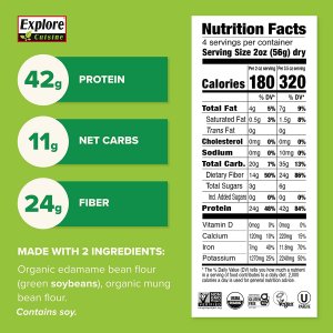 Explore Cuisine Organic Edamame & Mung Bean Fettuccine - 8 oz