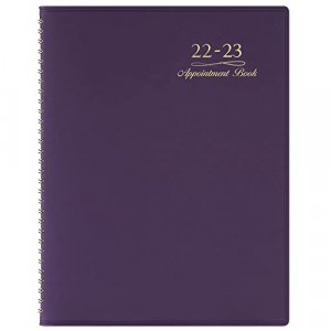 Appointment Book/Planner - Weekly Appointment Book/Planner, July 2022 - June 2023, Daily/Hourly Planner with Tabs, 15 Minutes, 8.26