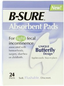 B-Sure Anal Leakage Pads, Box/24 Pads - Imported Products from USA - iBhejo