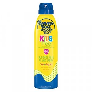 Banana Boat Kids Alcohol-Free, Tear-Free, Sting-Free, Reef Friendly Broad Spectrum Sunscreen Spray, SPF 50, 6oz.