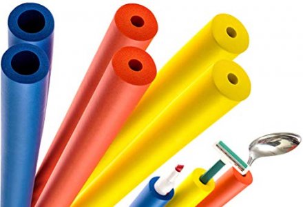 [6 Pack] Foam Grip Tubing/Foam Tubing - 3 Sizes - Ideal Grip Aid for Utensils, Tools and More - No BPA/Phthalate/Latex