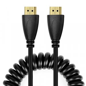 UCEC 4k Full HDMI to Full HDMI Coiled Cable for Atomos for Ninja Star Recorder(11.8-17.7
