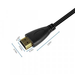 UCEC 4k Full HDMI to Full HDMI Coiled Cable for Atomos for Ninja Star Recorder(11.8-17.7