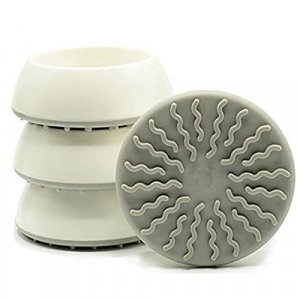 4 Pack Baby Gates Wall Cups, Safety Wall Bumpers Guard Fit for Bottom of Gates, Doorway, Stairs, Baseboard, Work with Dog Pet Child Kid Pressure Moun