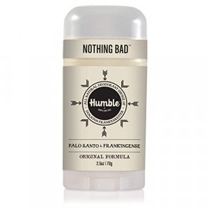 Humble All Natural Deodorant, Aluminum and Paraben Free, Cruelty Free Men's and Women's Deodorant, Palo Santo and Frankincense, Pack of 1