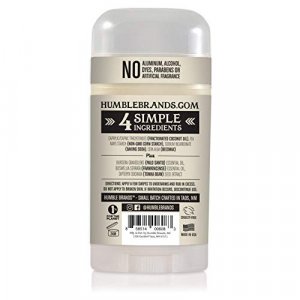 Humble All Natural Deodorant, Aluminum and Paraben Free, Cruelty Free Men's and Women's Deodorant, Palo Santo and Frankincense, Pack of 1