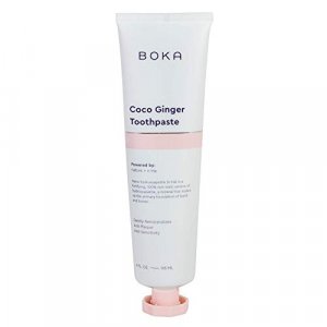 Boka Coco Ginger Natural Toothpaste, Nano-Hydroxyapatite for Remineralizing, Sensitivity and Whitening, Fluoride-Free, Dentist Recommended for Kids a