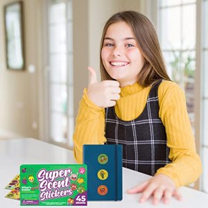 Purple Ladybug 45 Sheets of Scratch and Sniff Stickers for Kids & Teachers - Motivational Smelly Stickers - Super Scented Reward Stickers for Student