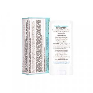 Babo Botanicals Baby Face Mineral Sunscreen Stick SPF 50 with 70 Organic Ingredients & Zinc Active Water-Resistant, Reef-Friendly & Fragrance-Free 0.