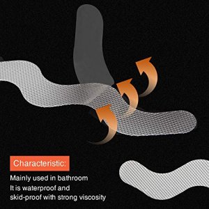 Secopad Anti Slip Shower Stickers 24 Pcs Safety Bathtub Strips Adhesive Decals With Premium Scraper For 