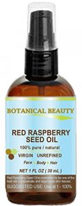 Red Raspberry Seed Oil Cold Pressed Unrefined (Virgin) Undiluted 100% Natural for Face, hands,scars and breakouts 4 oz