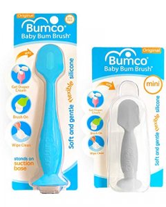 Bumco Diaper Cream Spatula Mini Baby Bum Brush for Baby Butt Cream with Travel Case - Diaper Cream Applicator Set, Butt Spatula Baby Necessities, Dia