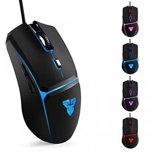 FANTECH Wired Gaming Mouse Lightweight-8000 DPI Optical Computer Mouse,4 RGB Backlit Modes, 6 programmable Buttons,Ergonomic Gamer Laptop PC Mice (Bl