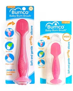 Bumco Diaper Cream Spatula Mini Baby Bum Brush for Baby Butt Cream with Travel Case - Diaper Cream Applicator Set, Butt Spatula Baby Necessities, Dia