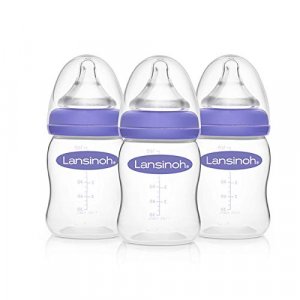 Lansinoh Baby Bottles for Breastfeeding Babies, 5 Ounces, 3 count