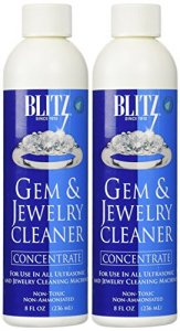 Blitz 653 Gem & Jewelry Non-Toxic Cleaner Concentrate for use in Cleaning Machines, 8 Ounces, 2-Pack