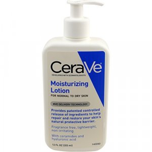 CeraVe Daily Moisturizing Lotion | 12 Ounce | Face & Body Lotion for Dry Skin with Hyaluronic Acid | Fragrance Free