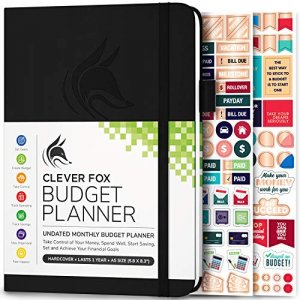 Clever Fox Budget Planner - Undated - Expense Tracker Notebook. Monthly Budgeting Journal, Finance Planner & Accounts Book to Take Control of Your Mo