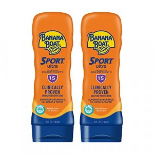 Banana Boat Sport Ultra, Reef Friendly, Broad Spectrum Sunscreen Lotion, SPF 15, 8oz. - Twin Pack