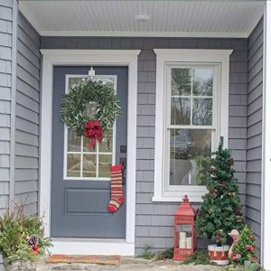 HO2NLE 20 inches Artificial Olive Wreath for Front Door Decor Spring and Summer Faux Silk Garland Home Office Wall Window Wedding Decorations