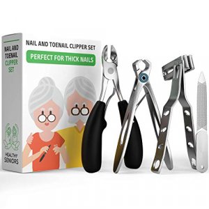 Healthy Seniors Complete Nail And Toenail Clippers For Seniors With Thick  Toenails, Big Toe Nail Clippers For Thick Toenails Long Handle, Heavy Duty  - Imported Products from USA - iBhejo
