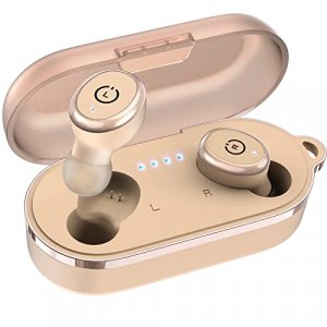 TOZO T10 Bluetooth 5.3 Wireless Earbuds with Wireless Charging Case IPX8 Waterproof Stereo Headphones in Ear Built in Mic Headset Premium Sound with