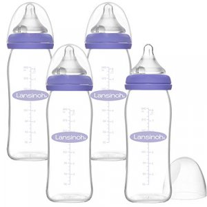  Lansinoh Baby Bottles for Breastfeeding Babies, 5 Ounces, 3  Count, Includes 3 Slow Flow Nipples (Size 2S) : Baby